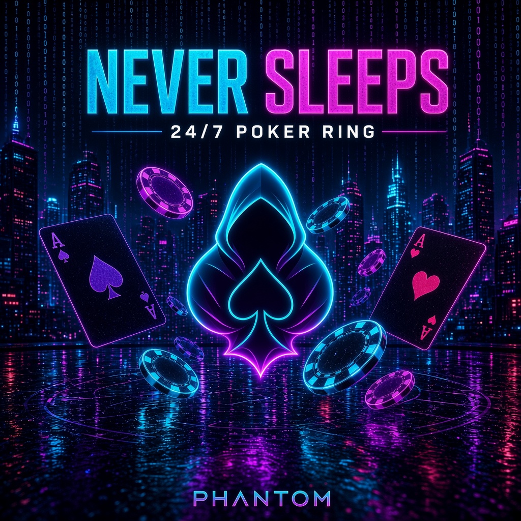 Never sleeps, PHANTOM · POKER RING